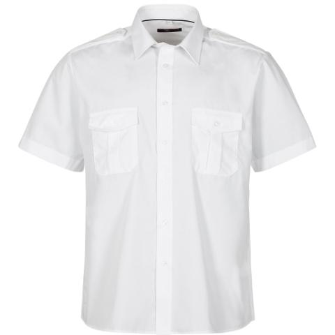 White Bergen Pilot Shirt S/S