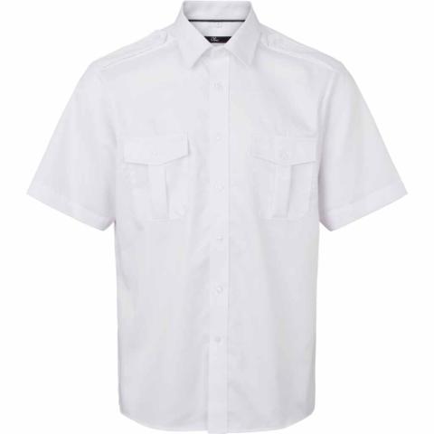 White Palermo Pilot Shirt S/S